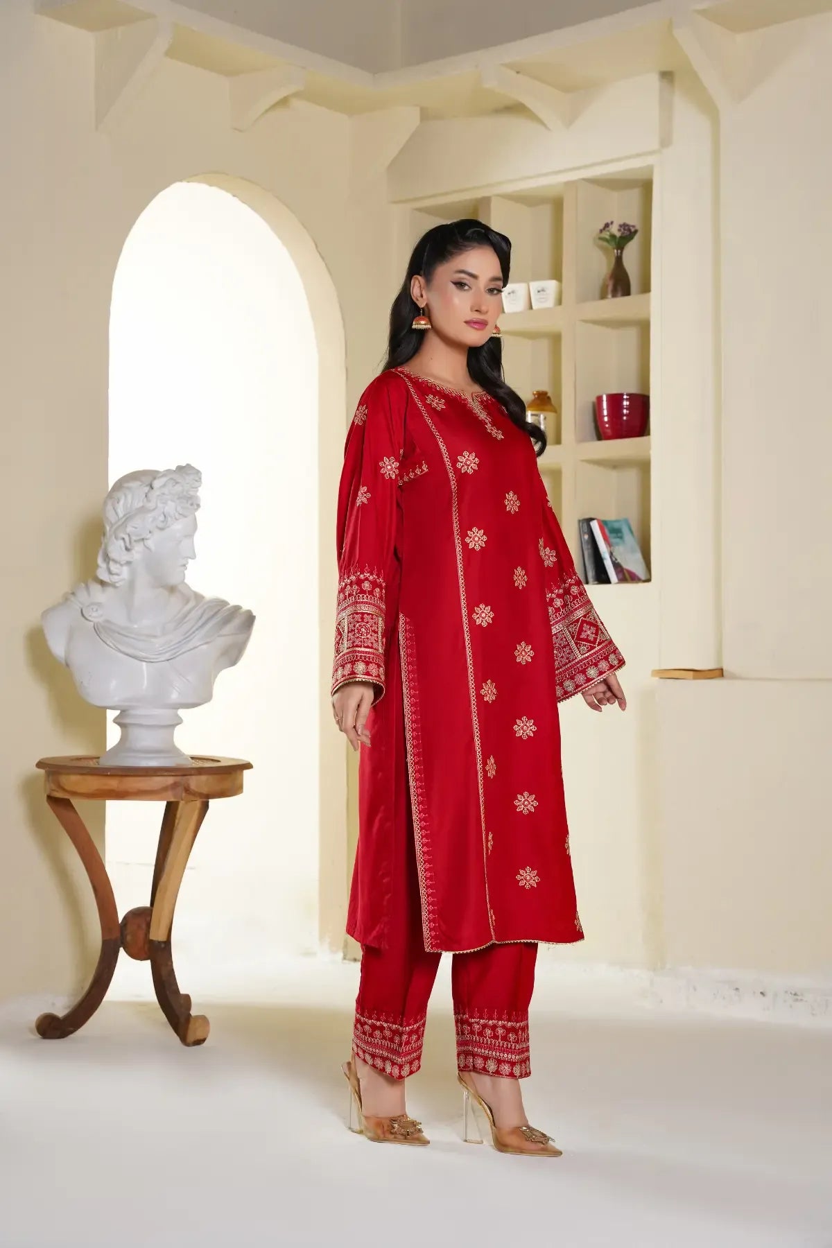 Imperial 2Pc - Embroidered Swiss Cambric Dress